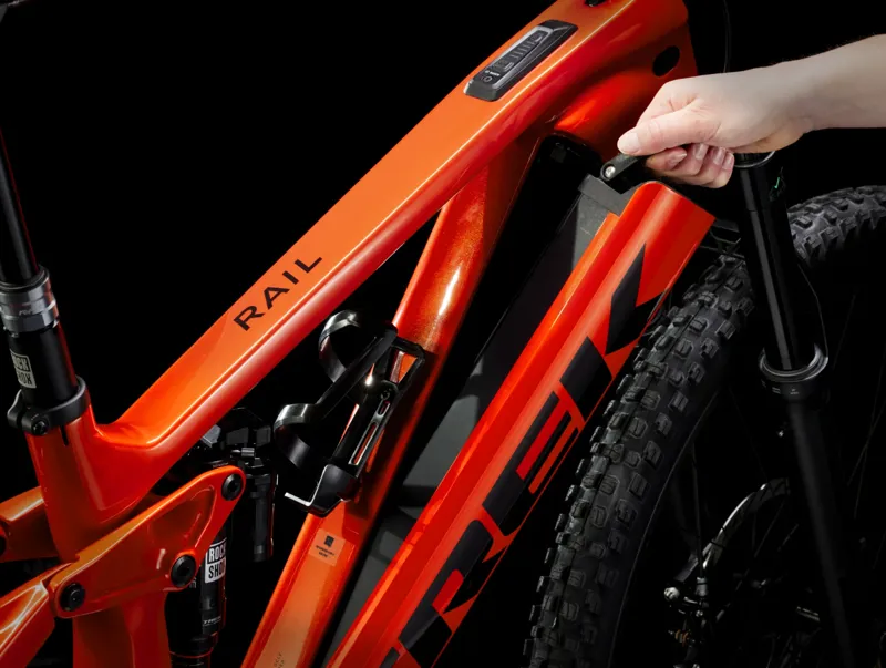 Trek Rail 9.9 X0 AXS Full Suspension Electric Mountain Bike 2024 in Lava-4